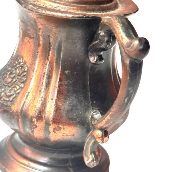 Vintage Teapot-Shaped Lamp Base in Cast Metal - Picture 3 of 4
